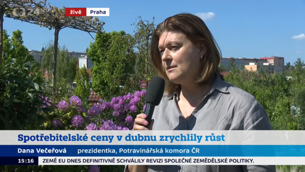 Spotřebitelské ceny v dubnu zrychlily růst